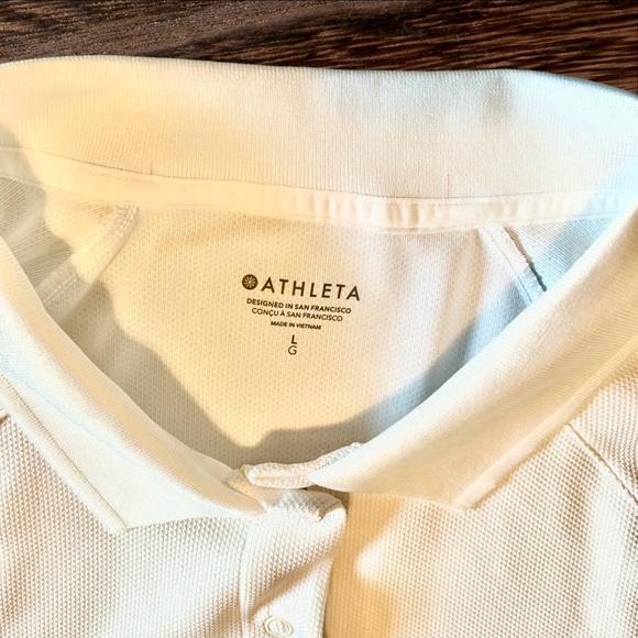 Athleta Everyday Polo Tee Snap Button Stretch Large *NWOT* - Picture 9 of 10